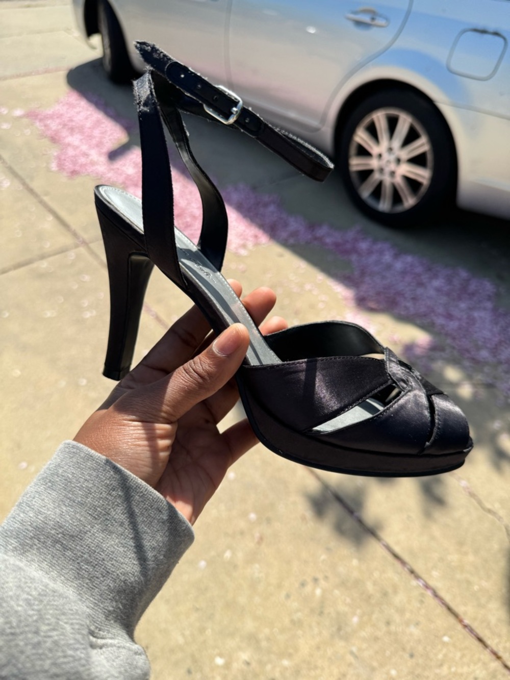 American Eagle  Black Vintage Strappy Heel Sandals